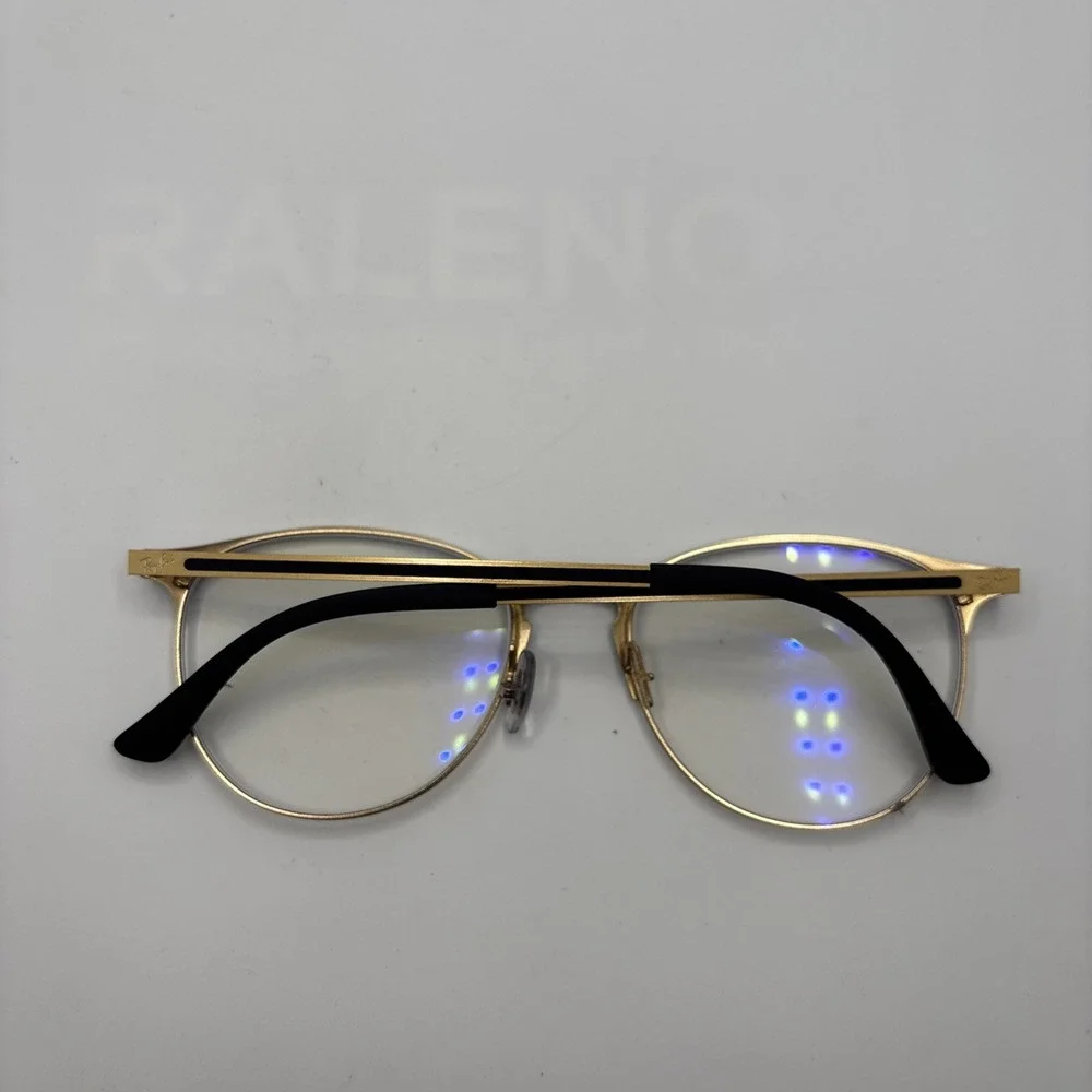 RAY-BAN RB 6375 2890 BLACK GOLD AUTHENTIC EYEGLASSES 53-18-145mm #C271